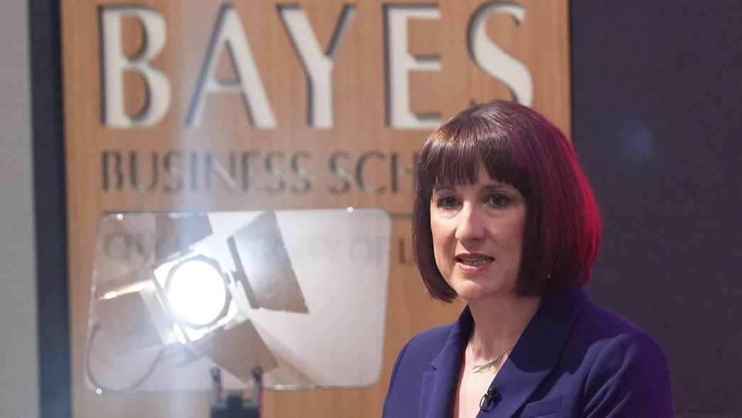 Shadow chancellor Rachel Reeves gives a speech at the Mais lecture held at the Bayes Business School.