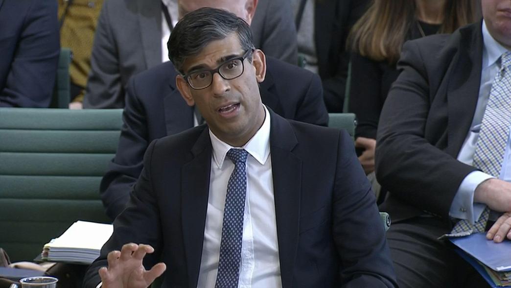 Prime minister Rishi Sunak at the Liaison Committee in March 2024.