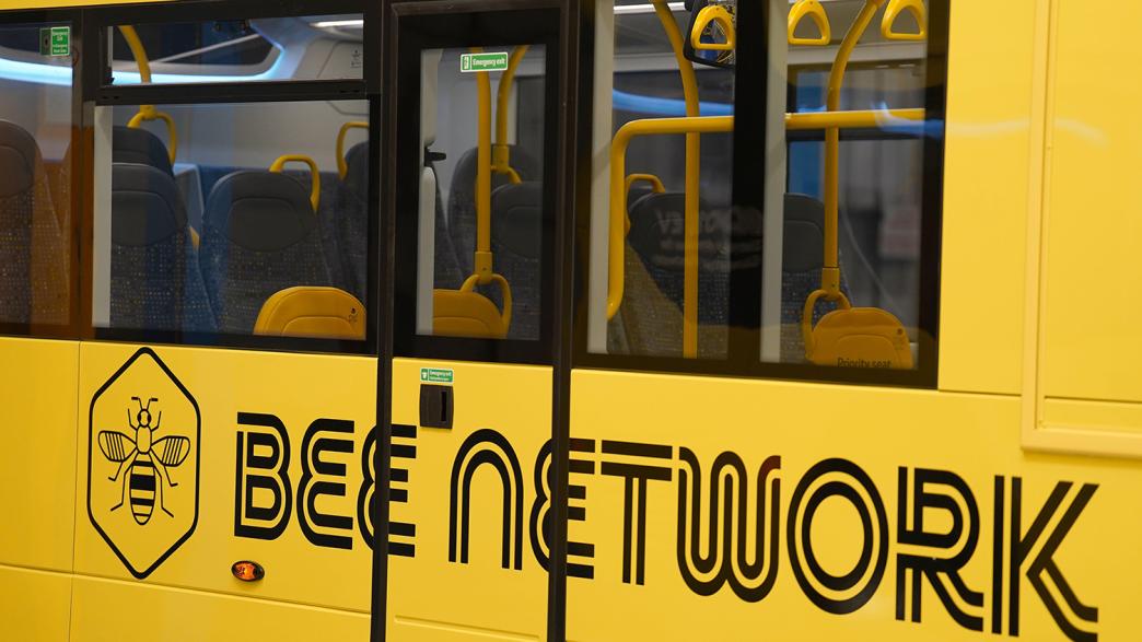 Side of a Bee Network bus