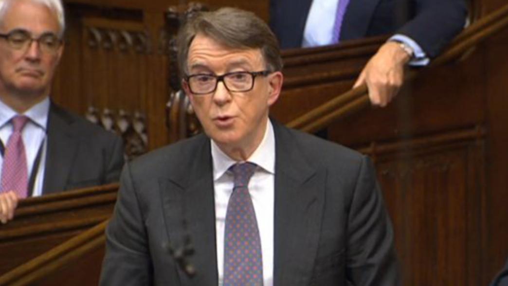 Lord Mandelson, former cabinet minister
