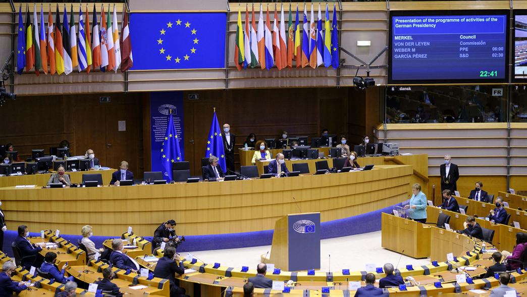 European Parliament chamber