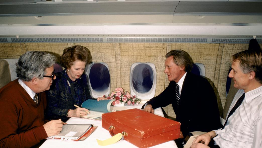 Michael Heseltine and Margaret Thatcher