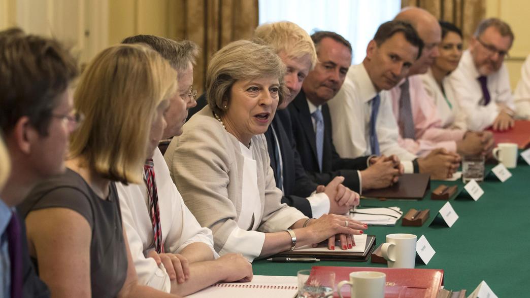 Theresa May's chairs a cabinet meeting