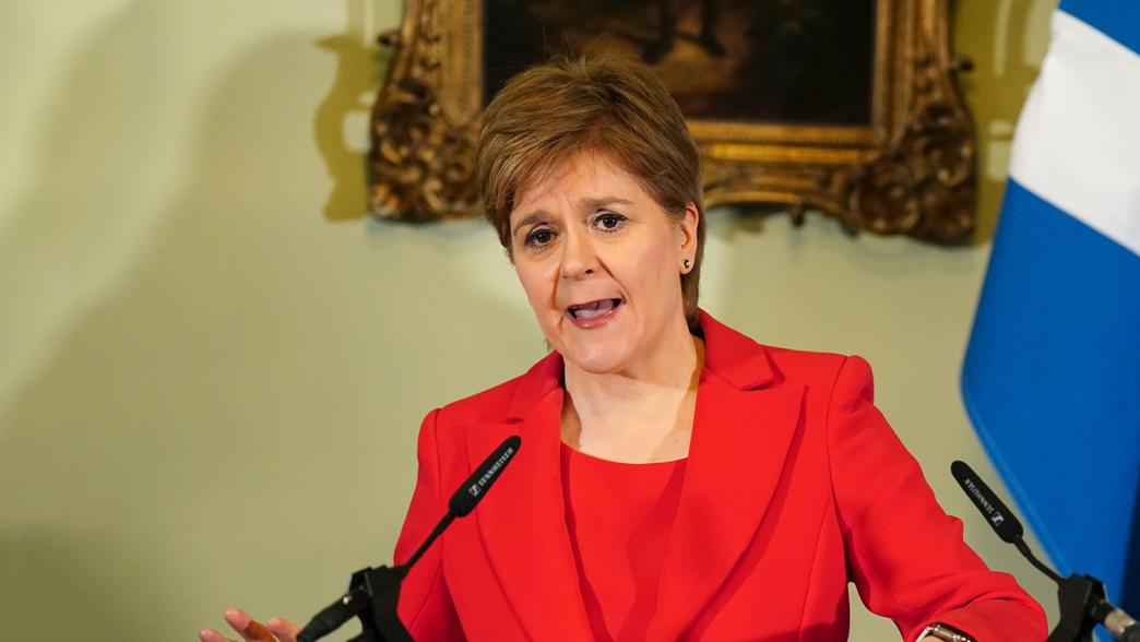 Nicola Sturgeon speaking during a press conference at Bute House in Edinburgh where she announced she would be resigning as first minister of Scotland.