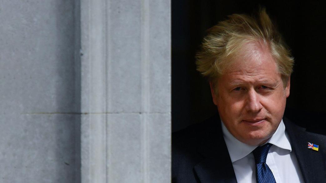 Boris Johnson outside Downing Street. 