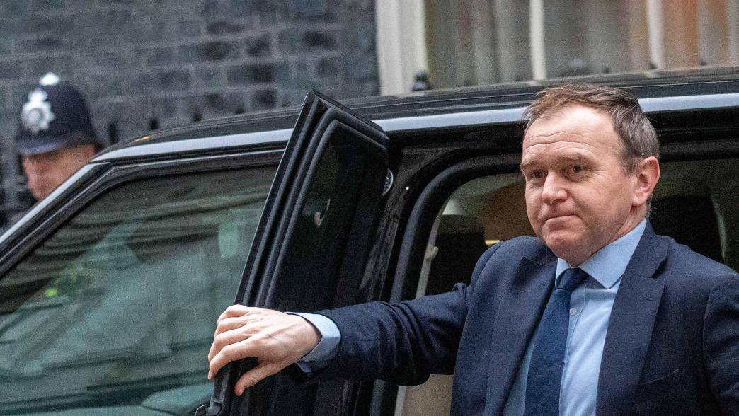 George Eustice, environment secretary, arriving at 10 Downing Street for a cabinet meeting.