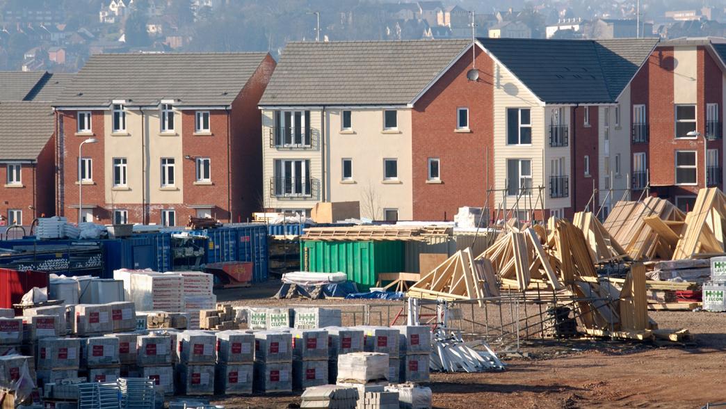 New houses being built in Newport, South Wales