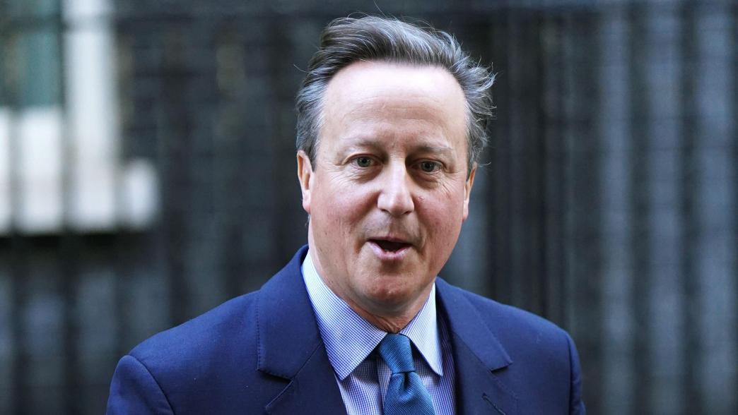 David Cameron outside No.10 Downing Street, on the day he was appointed foreign secretary by Rishi Sunak