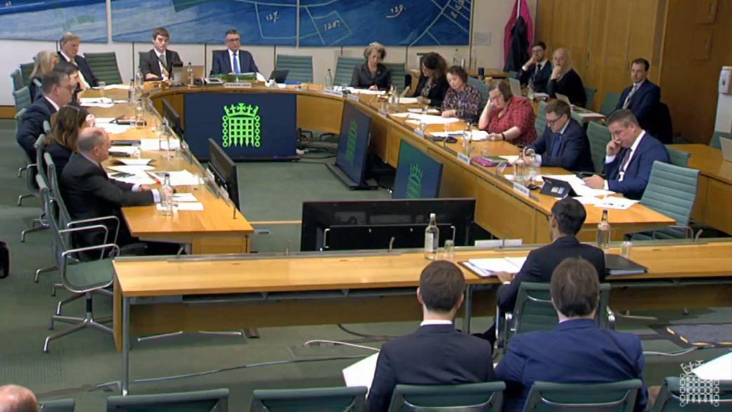 Prime minister Rishi Sunak answering questions in front of the Liaison Select Committee at the House of Commons