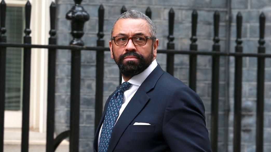 Home Secretary James Cleverly entering Downing Street ahead of a cabinet meeting.