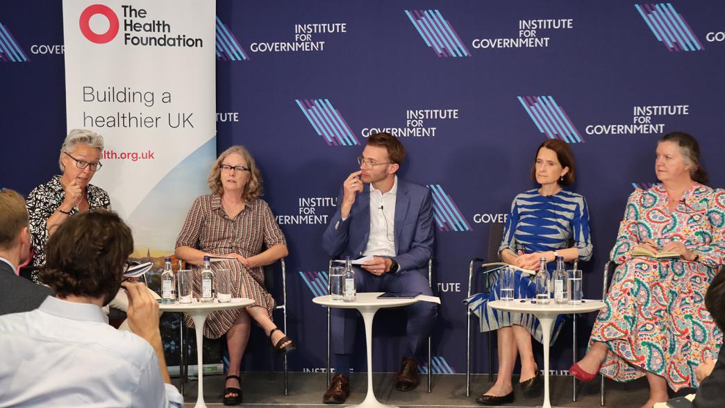 Full panel (from left to right): Caroline Clarke, Anita Charlesworth, Nick Davies, Rachel Sylvester, and Helen Buckingham.