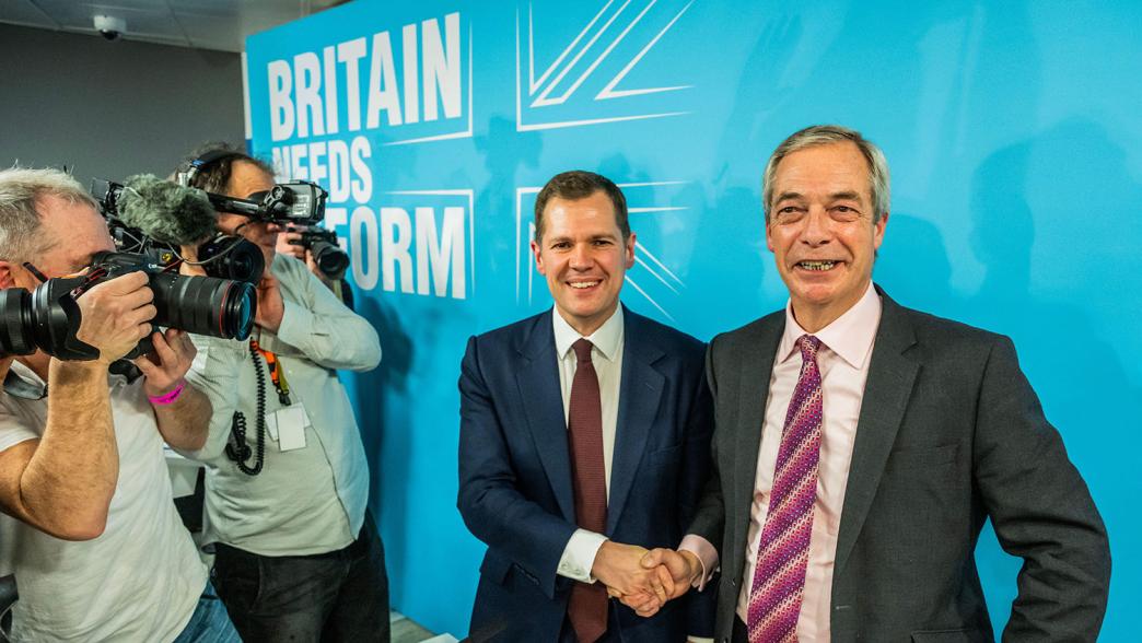 Shadow justice secretary Robert Jenrick (pictured with Nigel Farage) joins Reform UK after being sacked by Tory leader Kemi Badenoch for "plotting to defect in a way designed to be as damaging as possible" to her party”