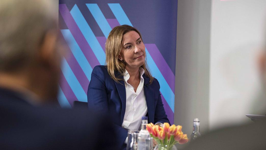 Antonia Romeo, speaking at the Institute for Government.