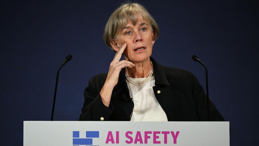 Angela McLean speaking at an AI Safety Summit