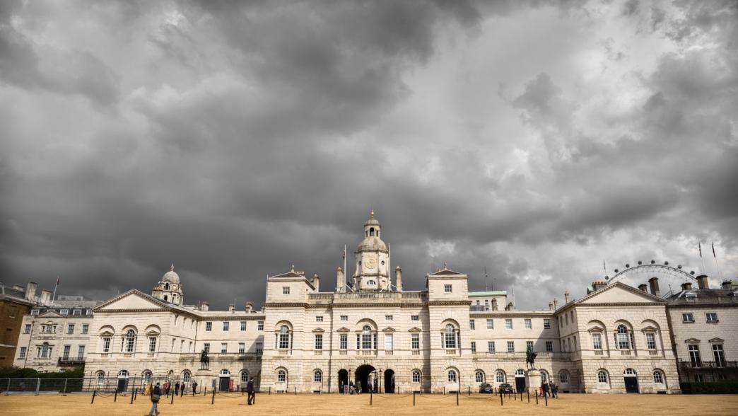 Storm clouds over Horseguards Parade