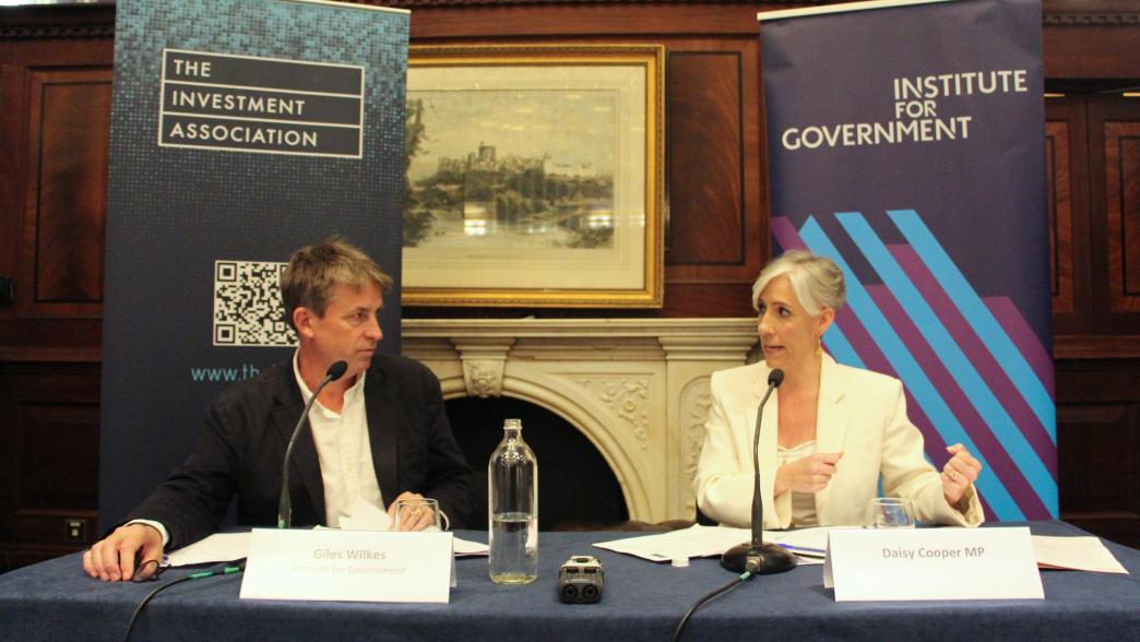Giles Wilkes and Daisy Cooper MP