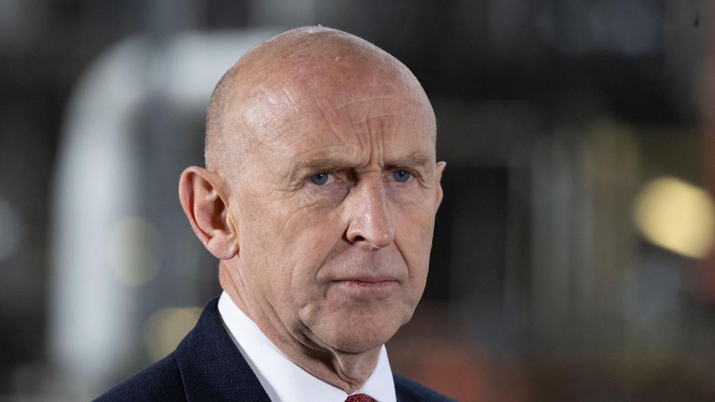 Chancellor of the Exchequer, John Healey during a visit to Shell UK's St Fergus Gas Terminal in Peterhead