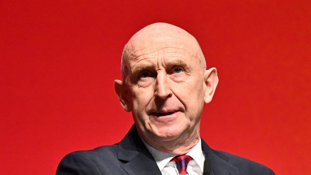 John Healey speaking at the Labour Party Conference 2026.