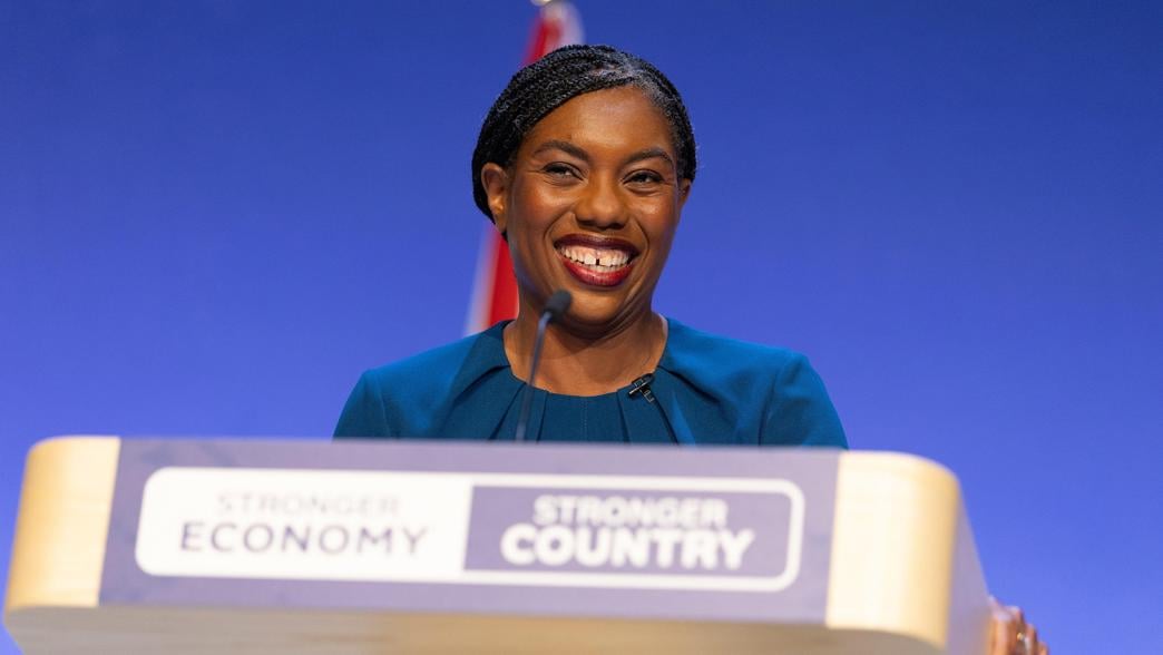 Kemi Badenoch speaking at the Conservative Party Conference.