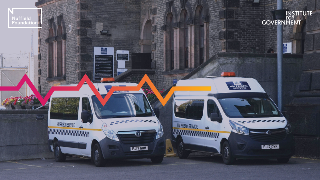Prison service vans outside Wandsworth Prison