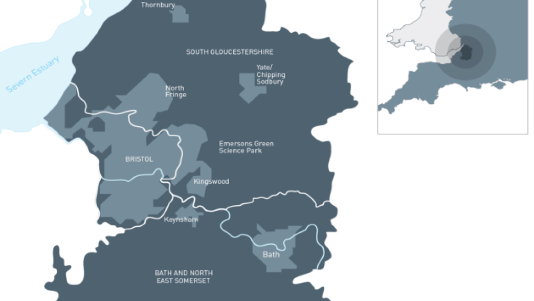 West of England region - Map 1