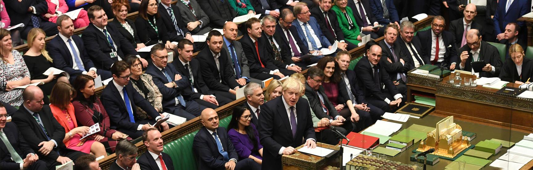 Boris Johnson speaks about his Brexit deal in the House of Commons