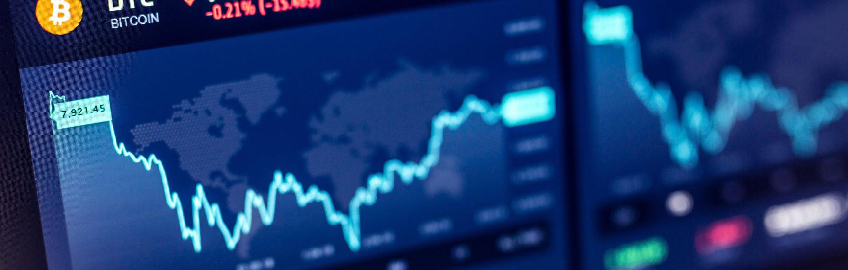 Cryptocurrency market.