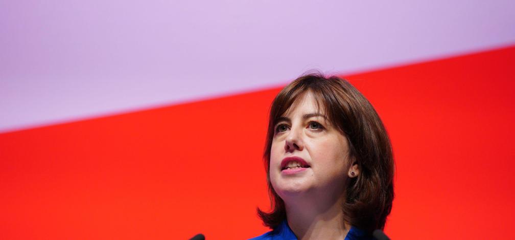 Lucy Powell MP, Shadow Commons Leader, on stage at the Labour Party Conference.