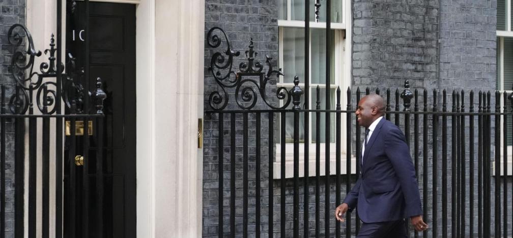 David Lammy, the new deputy prime minister, enters No.10