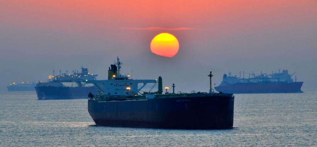 Oil tankers in the Middle East