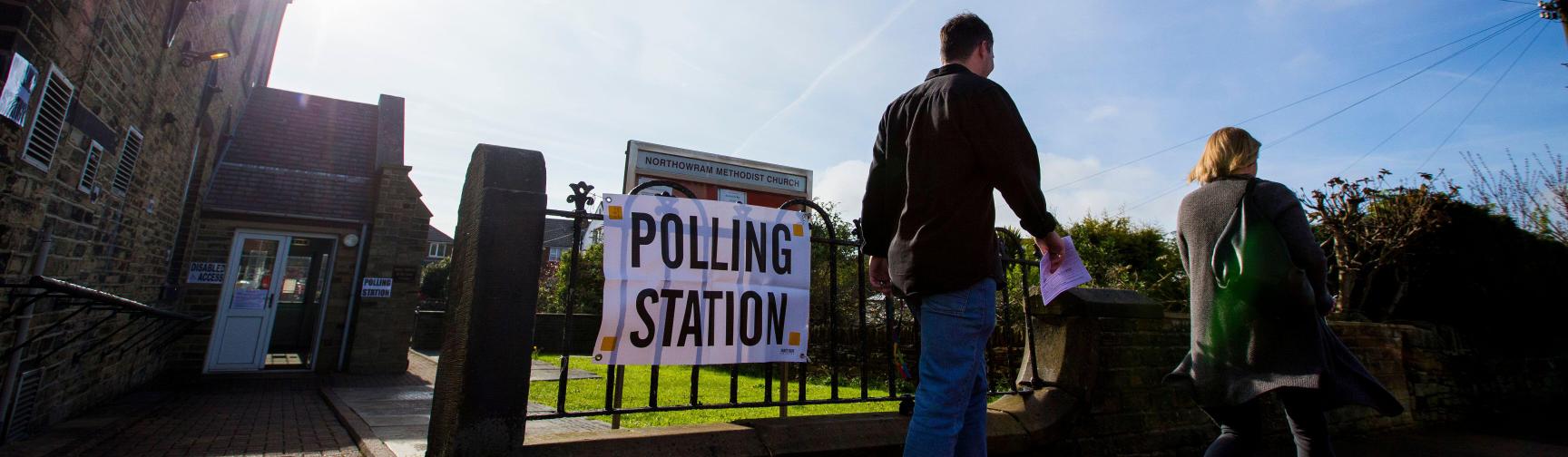 Polling station, West Yorkshire
