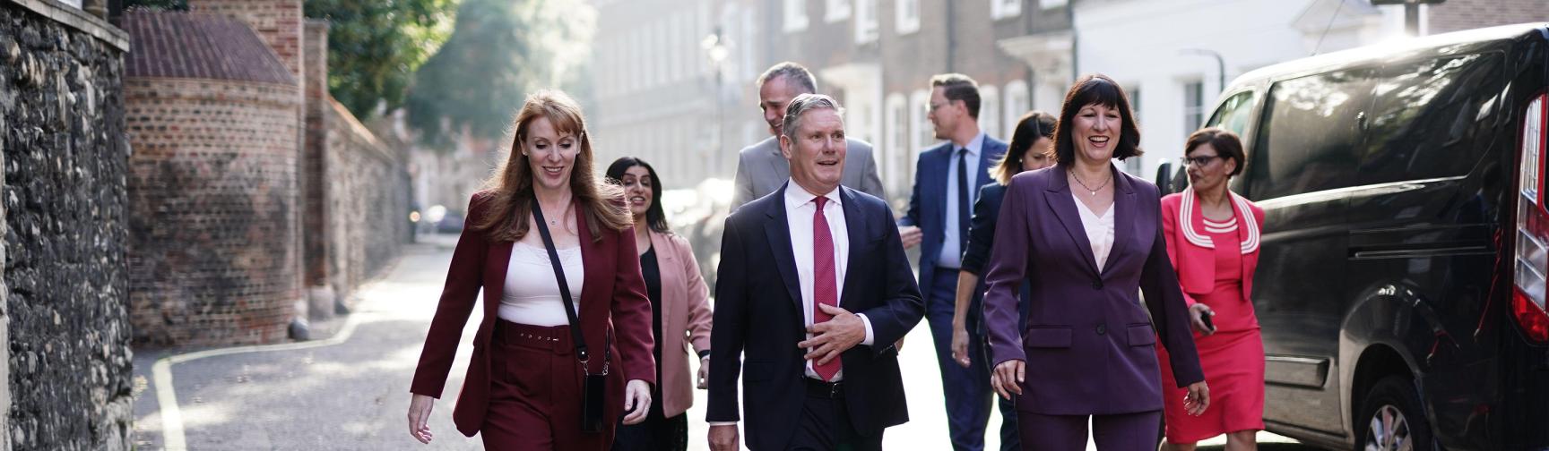Members of the Labour shadow cabinet walking