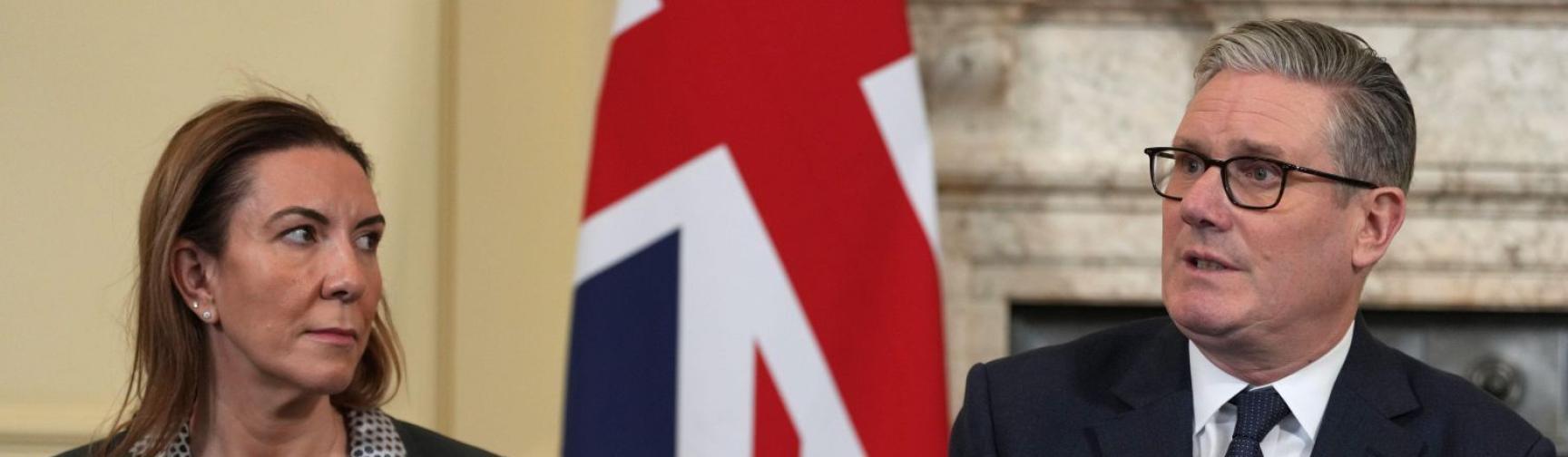 Antonia Romeo and Keir Starmer at cabinet