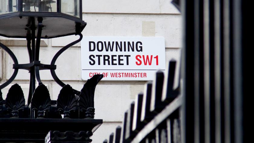 Downing Street sign
