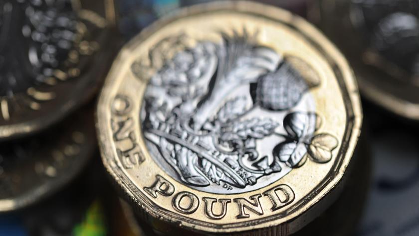 British pound coin