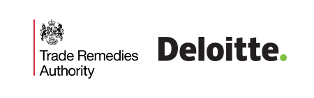 Trade Remedies Authority and Deloitte logos