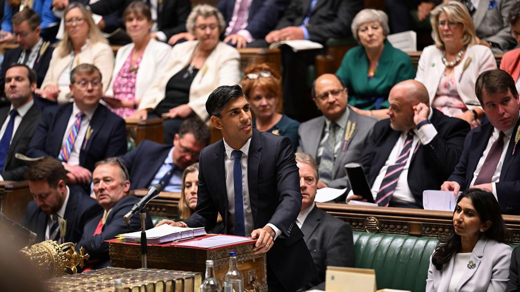 Rishi Sunak at PMQs in the House of Commons