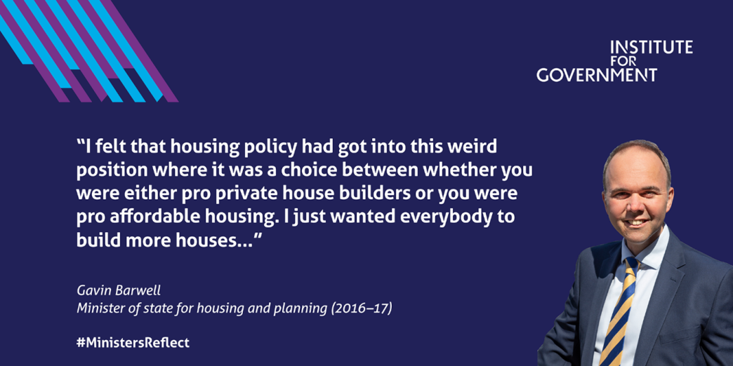 housing quote ministers reflect