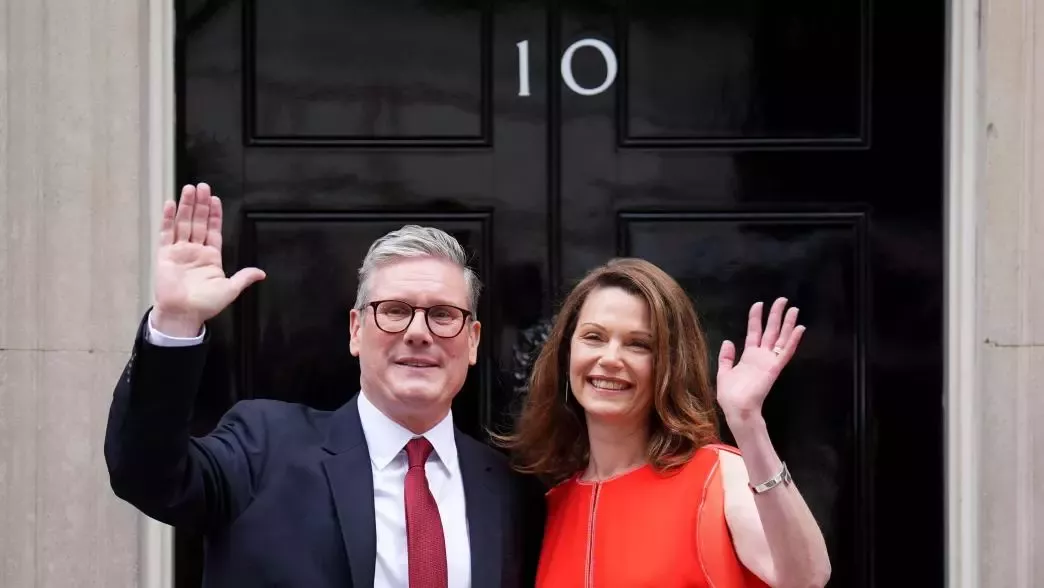 Keir Starmer and his wife Victoria