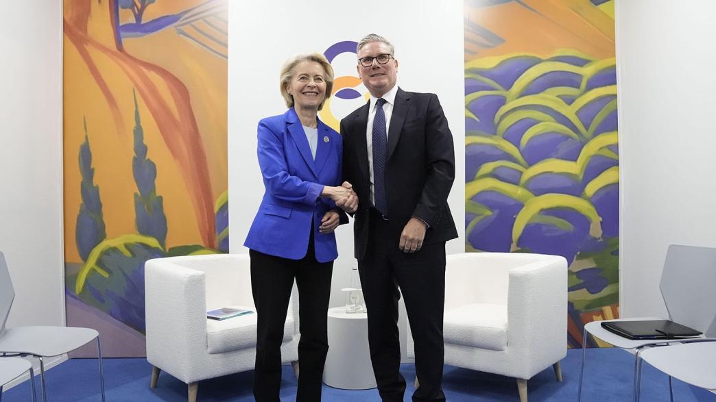 Prime Minister Sir Keir Starmer and President of the European Commission Ursula von der Leyen during a bilateral meeting at the European Political Community summit in Yerevan, Armenia. 