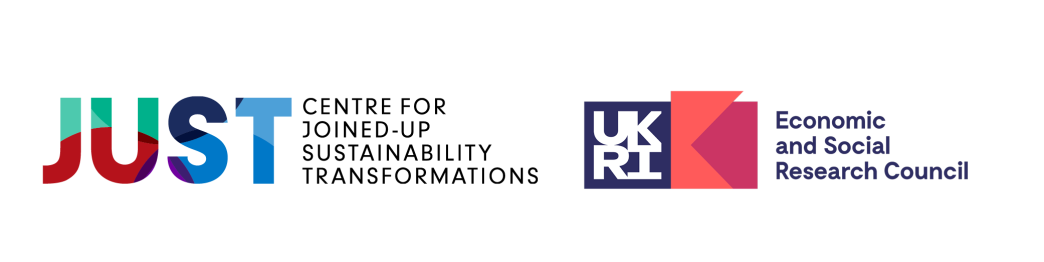 JUST and UKRI logos