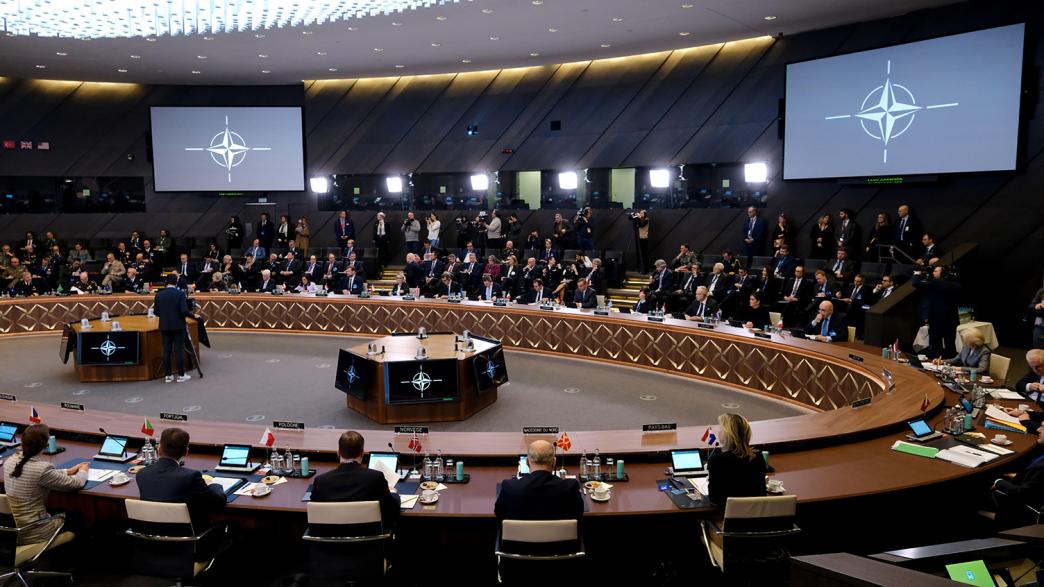 Meeting of NATO Ministers of Defence during a two-day meeting of the alliance's Defence Ministers at the NATO Headquarters in Brussels, Belgium on February 14, 2023. 