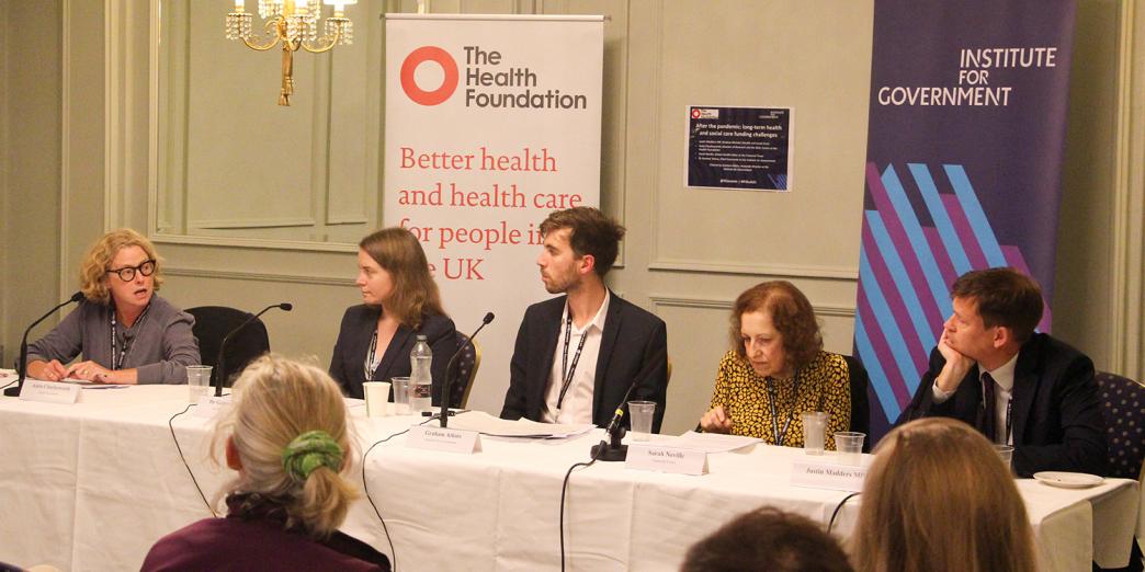 After the pandemic: health and social care funding challenges - IfG Labour event